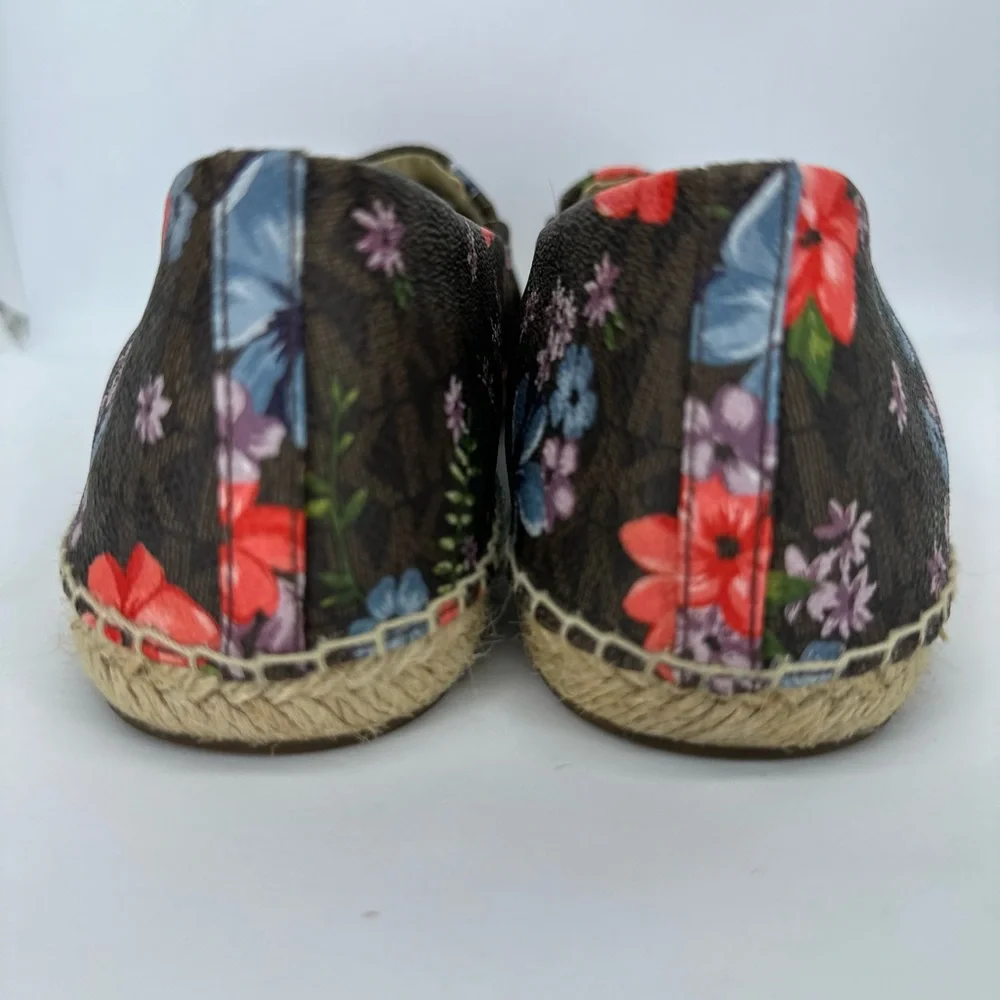 New!Michael Kors Womens Kendrick Slip-On Brown Floral signature logo siz… - Picture 13 of 16